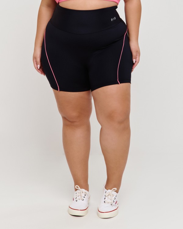 Bermuda Vivo Motions Plus Size Preta