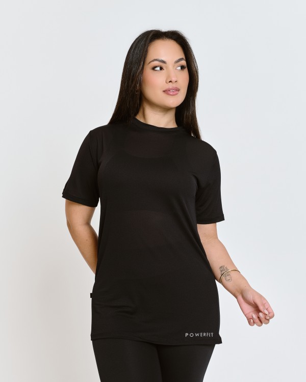Blusão Oversized em Poliamida Preto