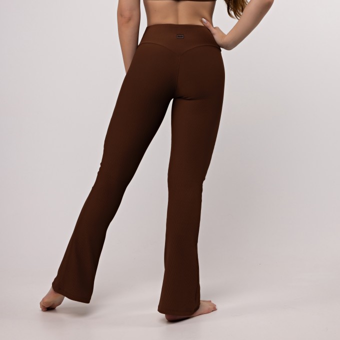 Calça Legging Flare Canelada
