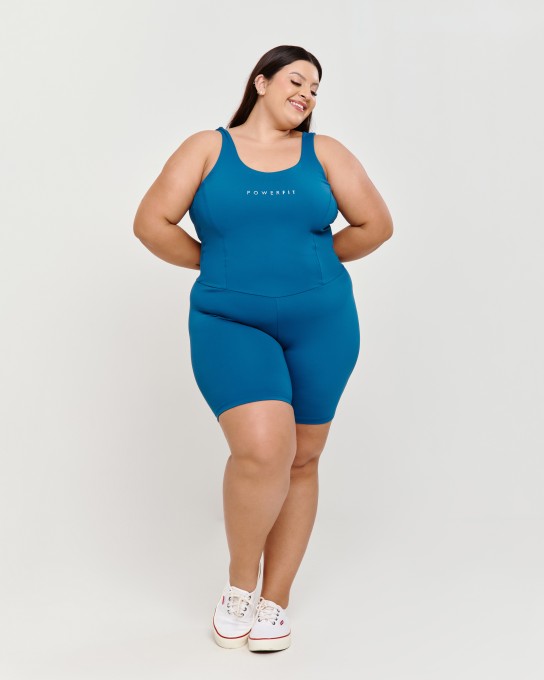Macaquinho Modelador Plus Size Cobalt Blue