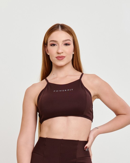 Top Detalhe em Tiras Dark Oak