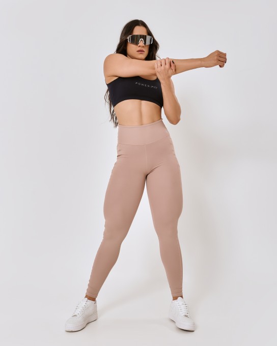 Calça com Bolso Lateral Nude