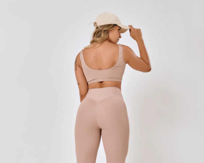 Top Basic Canelado Nude