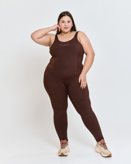 Macacão Modelador Plus Size Dark Oak