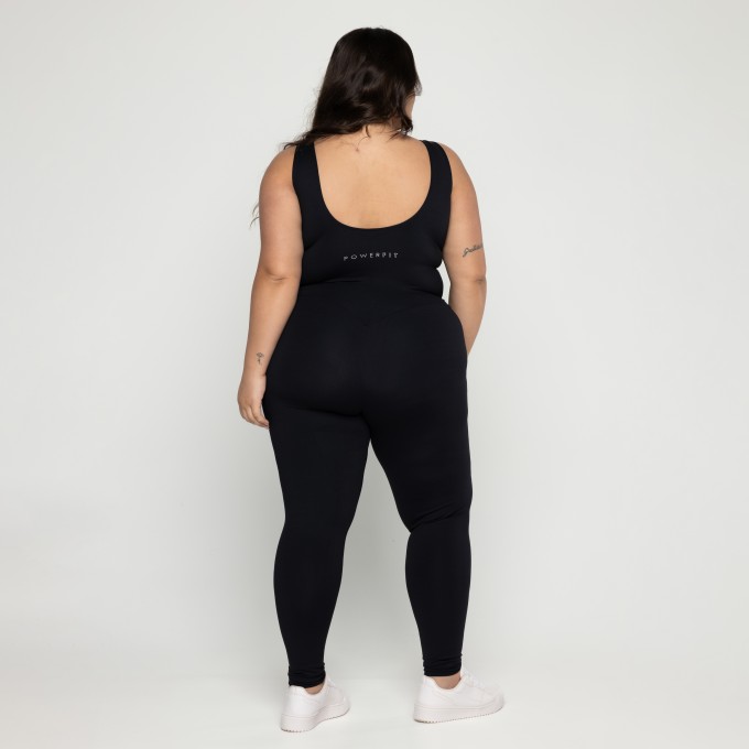 Macacão Modelador Plus Size Preto